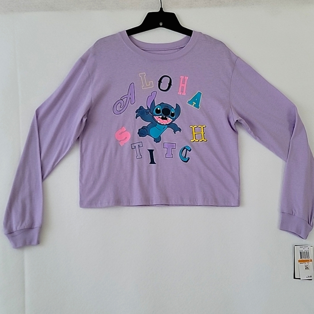 NWT Disney Stitch Junior Shirt Size S